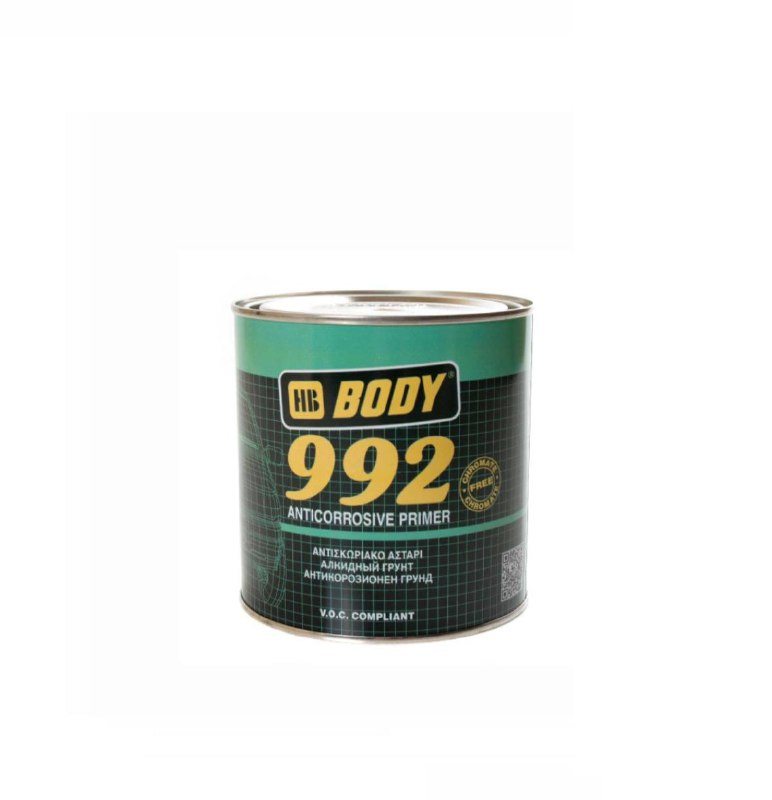 Body992 1кг черный 1К алкидный,антикоррозийный грунт