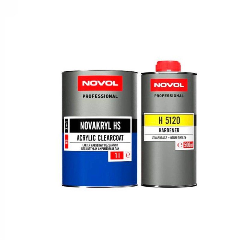 Лак NOVAKRYL 2+1 HS Новол, уп. 1+0,5 л (комплект)