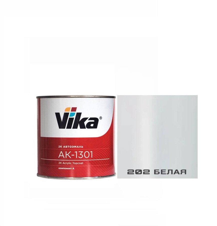 202 Эмаль VIKA-акрил 1301 Белая 0,85кг