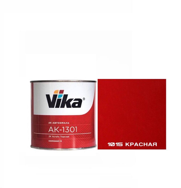 1015 Эмаль VIKA-акрил 1301 красная 0,85кг