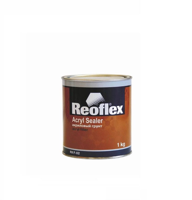 Грунт 1К серый акриловый 1кг REOFLEX