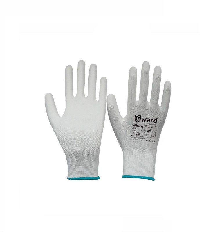 GWARD White Перчатки нейлоновые белого цвета с ПУ покрытием (арт.PU1001) 12/240 (размер 10 (XL))