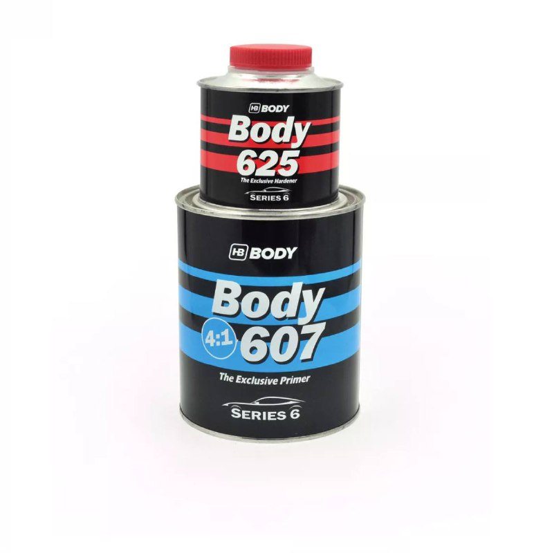 Грунт HB BODY 607 серый 4:1 (0,8л) + Отвердитель HB BODY 625 (0,2л)