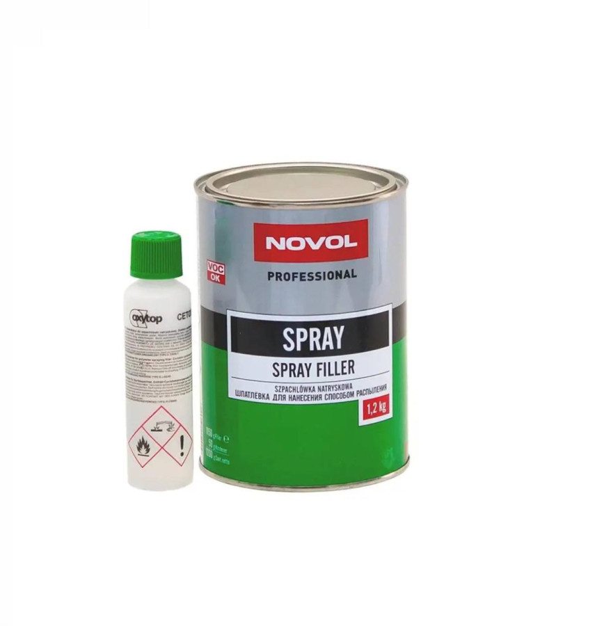 Novol Spray 1,2кг шпатлевка жидкая (6 шт/кор)