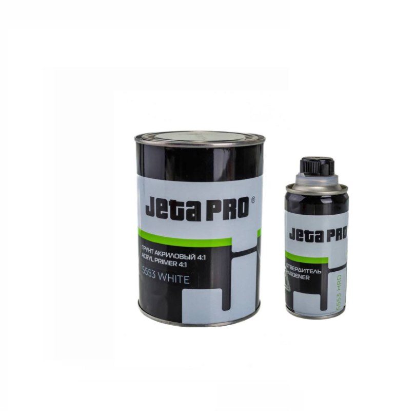 5553/1 white Грунт-наполнитель акриловый 4:1 с отвердителем, цвет: белый, 0,8+0,2 л