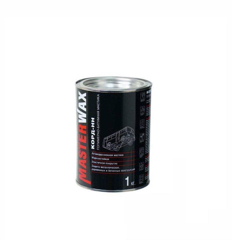 Мастика полимерно-битумная КОРД-НН ж/б (1,0 кг) ЛИТ(12шт/кор)
