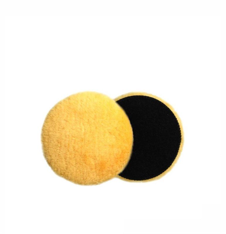 5874311 JETAPRO Диск полировальный меховой в индивидуальной упаковке, желтый, 150мм, липучка.