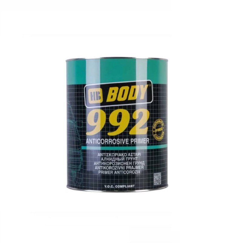 Body992 5кг черный 1К алкидный,антикоррозийный грунт