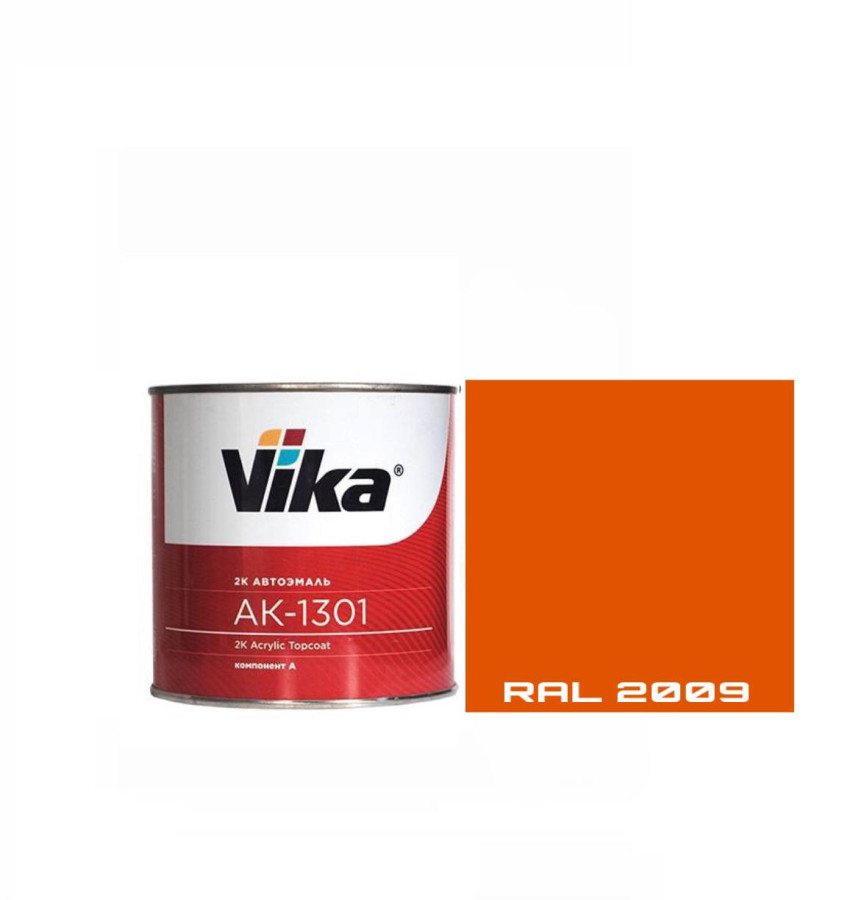 RAL 2009 Эмаль VIKA-акрил 1301 Дорожный оранжевый 0,85кг