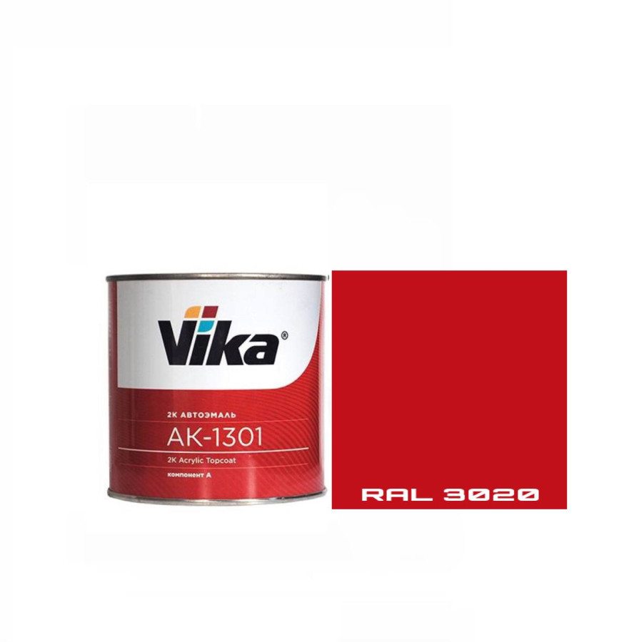RAL 3020 Эмаль VIKA-акрил 1301 Дорожный красный 0,85кг
