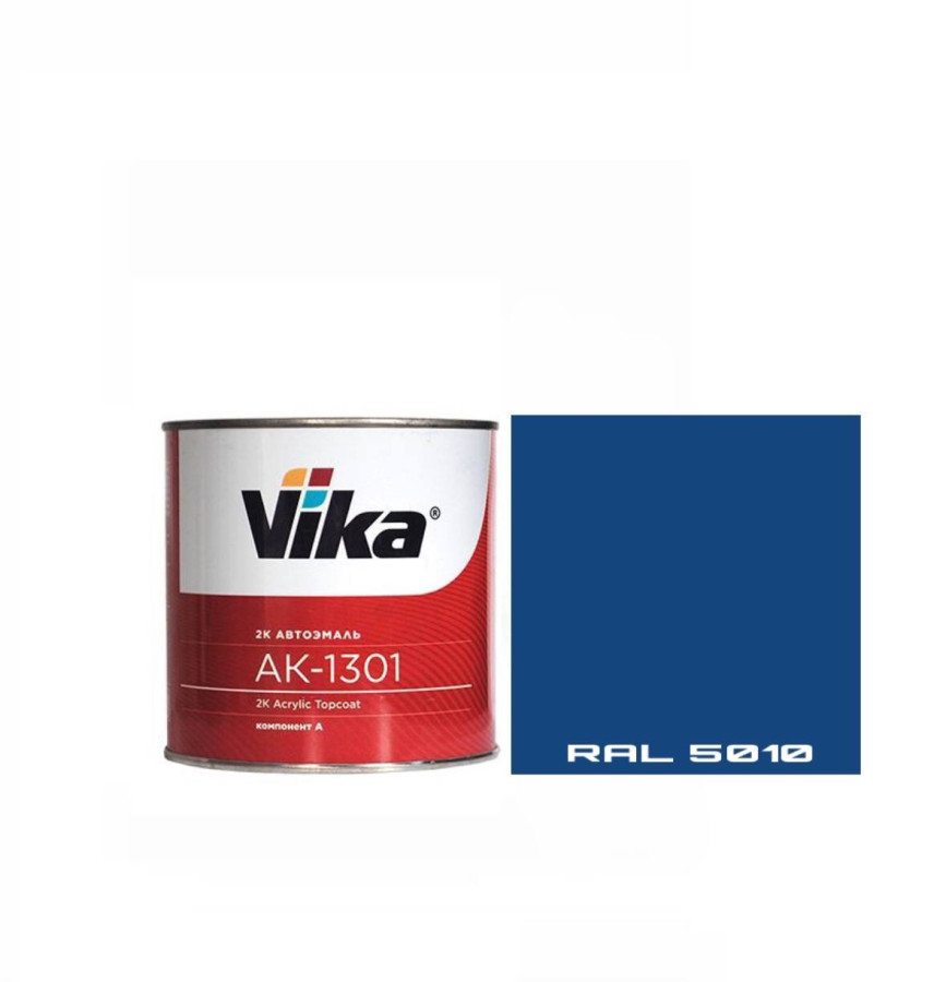 RAL 5010 Эмаль VIKA-акрил 1301 Горечавково-синий 0,85кг