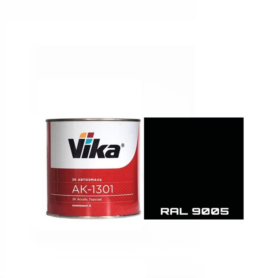 RAL 9005 Эмаль VIKA-акрил 1301 Черный янтарь 0,85кг
