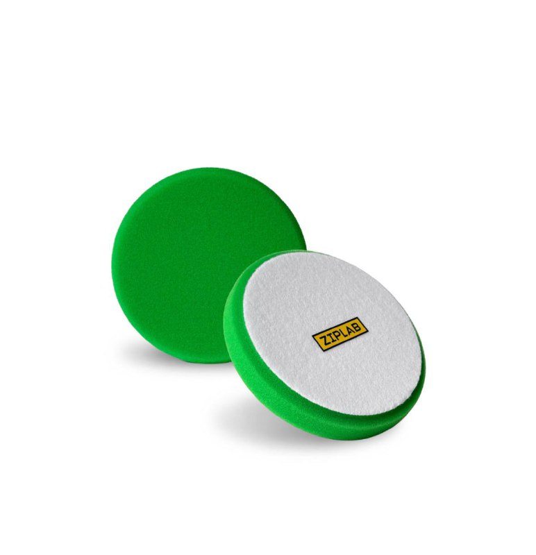 90501 ZIP LAB Полировальник ТВЕРДЫЙ зеленый, 150мм, толщина 25мм, на липучке