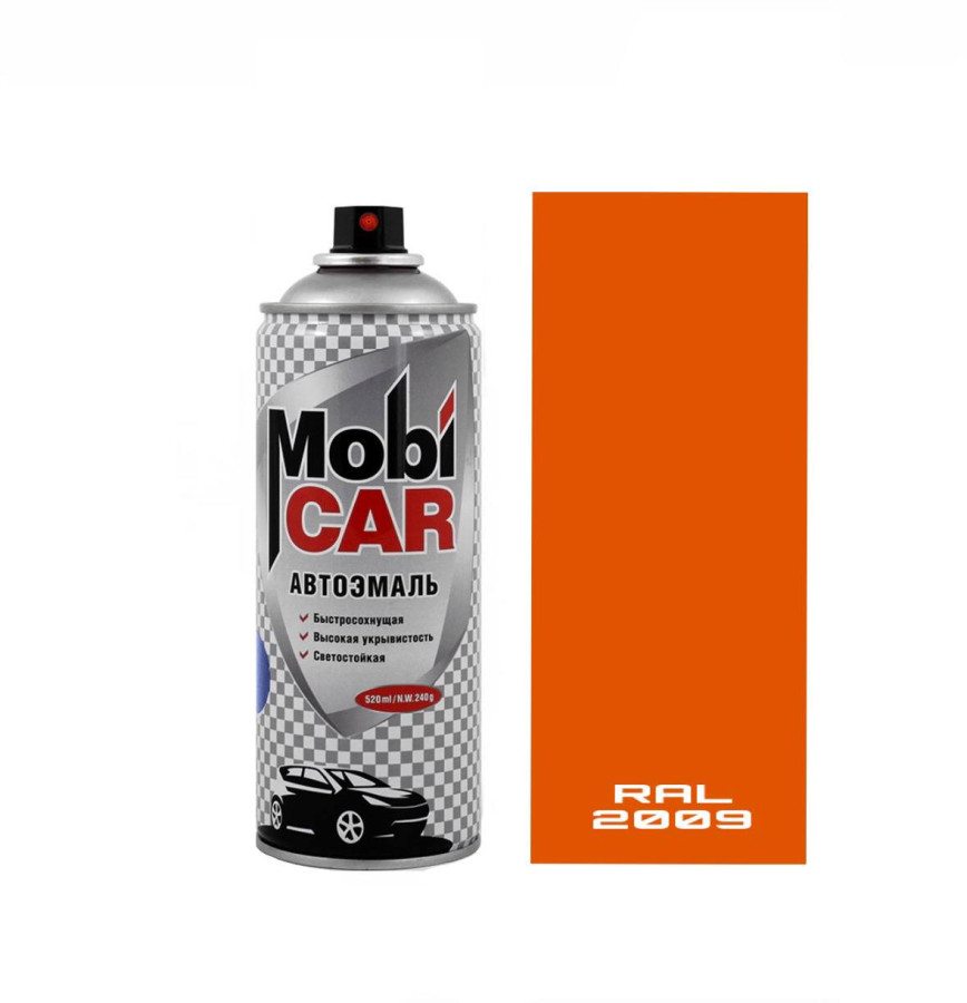 Оранжевый Камаз, автоэмаль MobiCAR, аэрозоль, 520мл