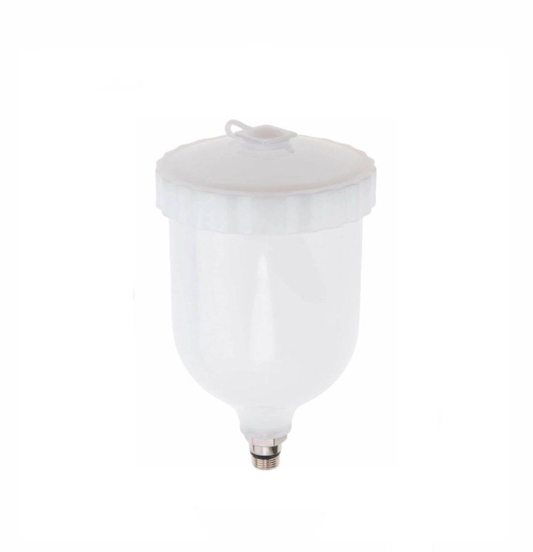 JC600 Верхний полипропиленовый бачок для краскопульта, объем 0,6 л, резьба внутренняя F16х1.5